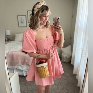 Abercrombie Emerson Puff Sleeve Mini Dress